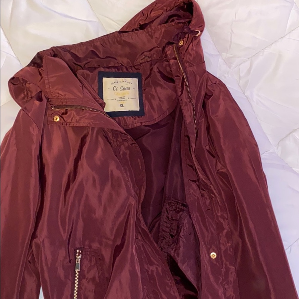 Maroon styling coat